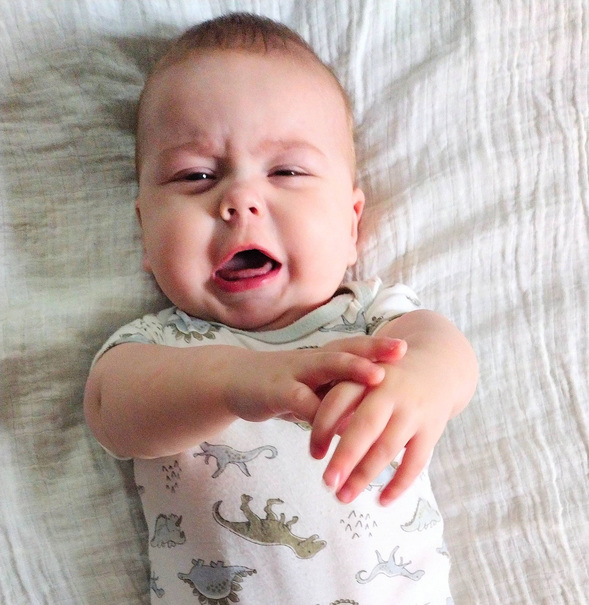 Warren joined the competition — help win amazing prizes! baby, baby_sleeping, baby_toddler_clothing, cheek, chin, comfort, eye, face, finger, gesture, hand, happy, lip, neck, nose, person, product, skin, sleeve, stomach