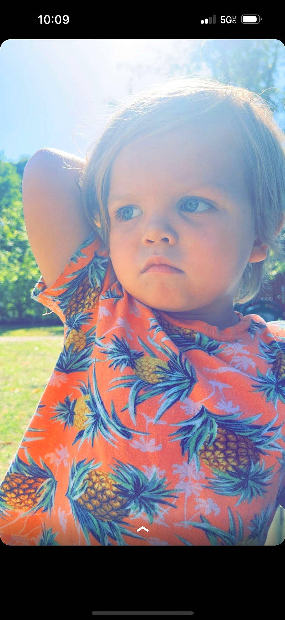 Rilan joined the competition — help win amazing prizes! chin, eye, face, facial_expression, hair, hairstyle, happy, head, iris, lip, neck, nose, orange, outerwear, person, plant, shoulder, skin, sky, sleeve