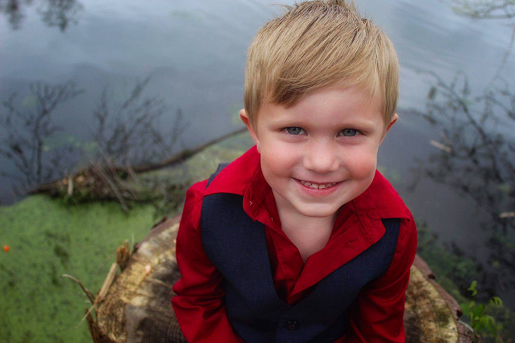 Thomas joined the competition — help win amazing prizes! blond, cheek, child, eye, face, facial_expression, grass, hair, happy, head, joy, leaf, male, people, people_in_nature, person, photography, portrait, red, smile