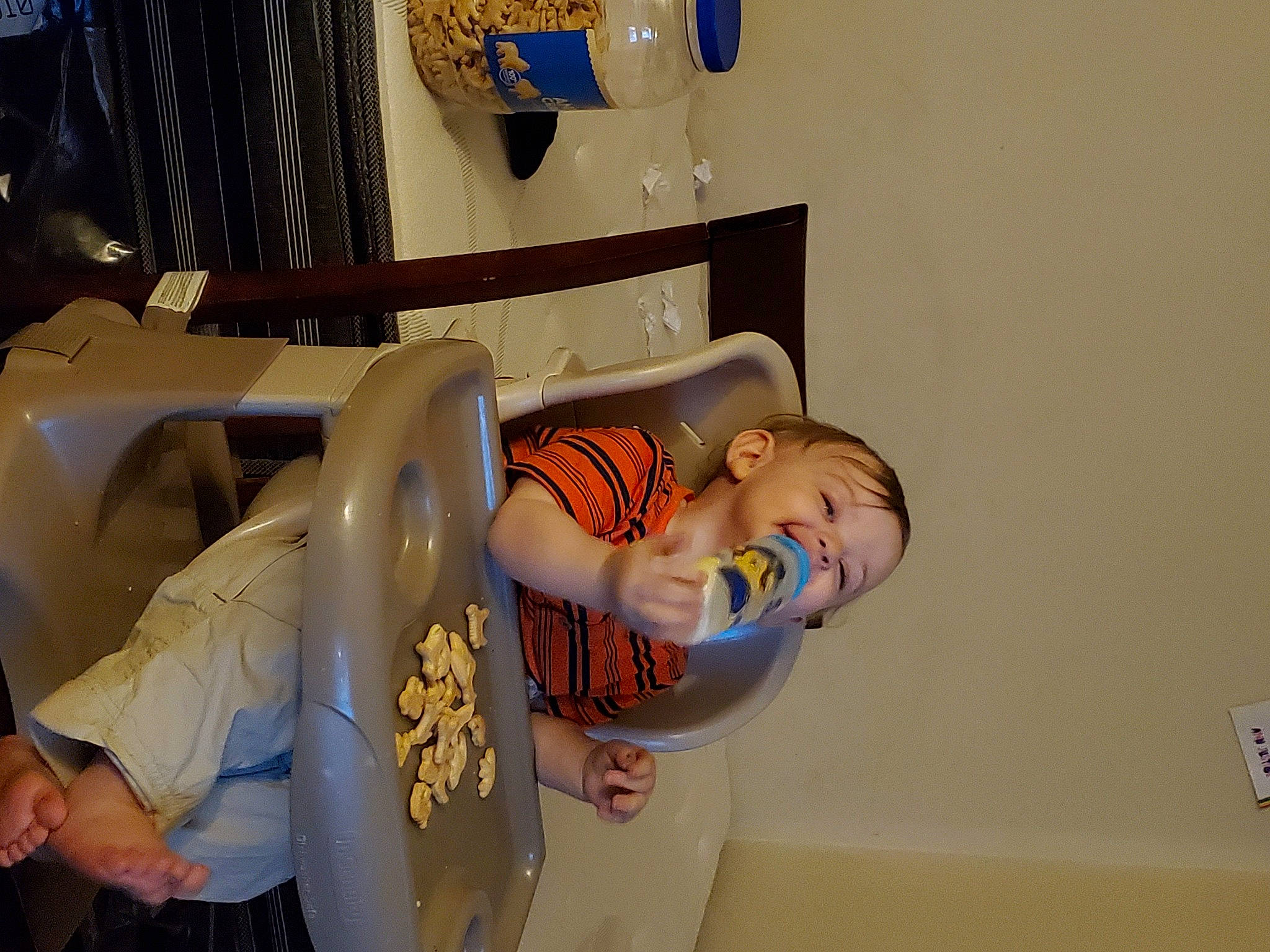 Chase is registered to the contest to win money with this photo: person