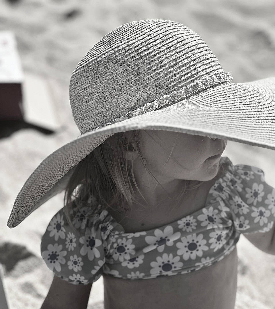 Hazel joined the competition — help win amazing prizes! black, black_and_white, elbow, fashion, hairstyle, happy, hat, headgear, lip, monochrome_photography, organ, pattern, people, people_in_nature, person, photograph, standing, style, sun_hat, vertebrate