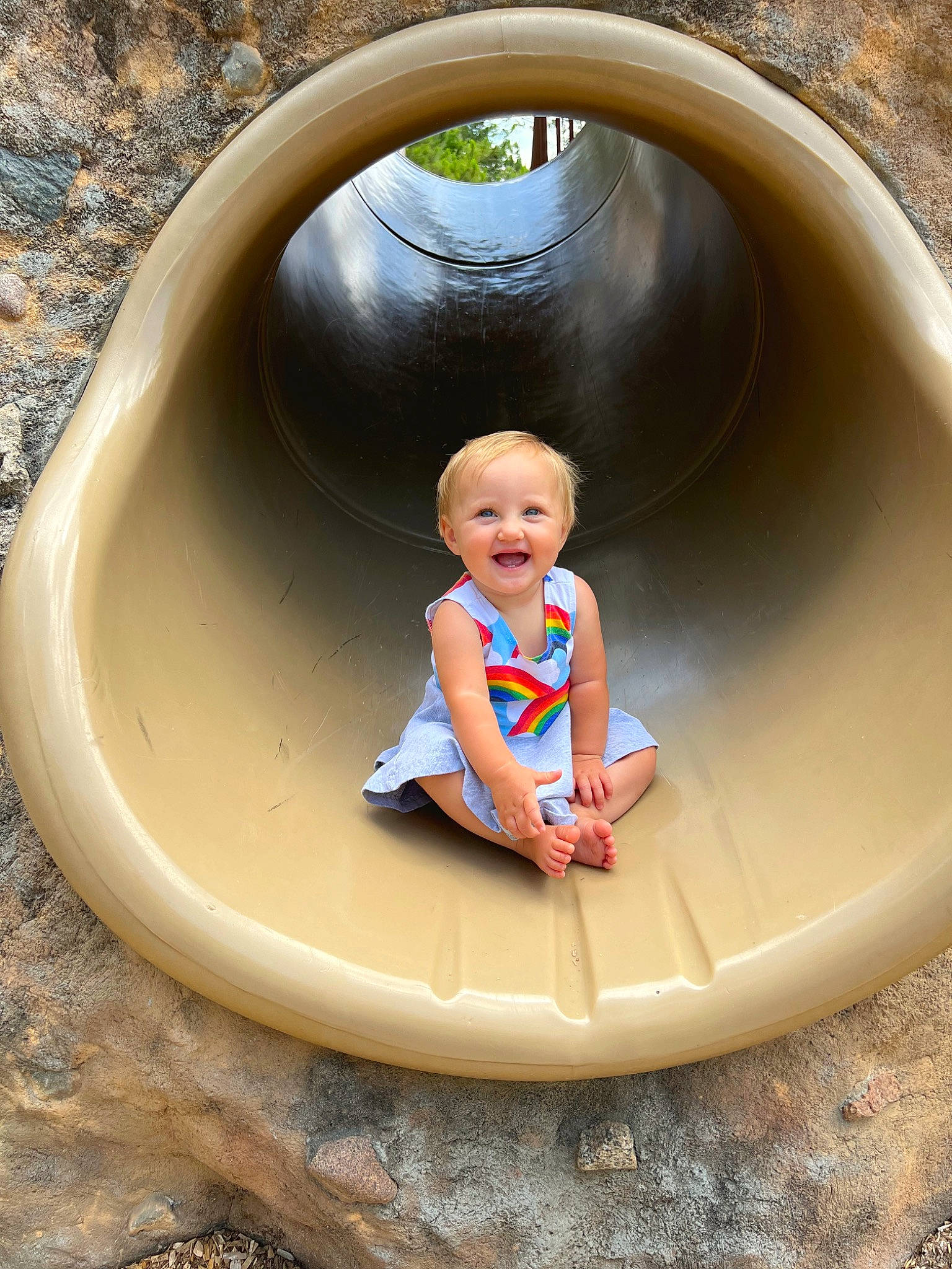 Rosalie joined the competition — help win amazing prizes! art, baby_toddler_clothing, child, circle, comfort, concrete, fun, happy, joy, leisure, oval, person, play, playground, recreation, sitting, smile, t_shirt, toddler, vacation