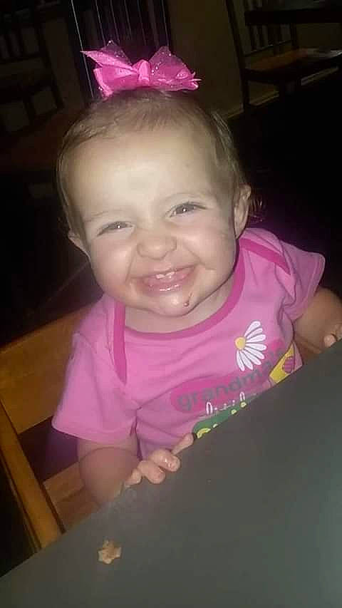 Addalyn is registered to the contest to win money with this photo: cheek, child, ear, eye, eyebrow, face, facial_expression, forehead, fun, head, iris, joy, lip, mouth, nose, organ, person, pink, skin, smile