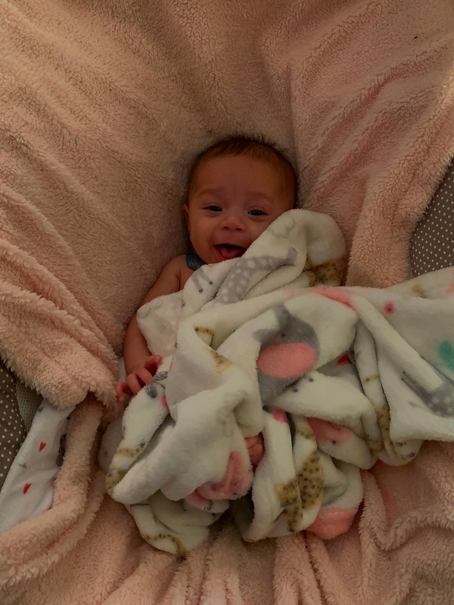 Amaya joined the competition — help win amazing prizes! baby, baby_products, baby_sleeping, baby_toddler_clothing, bedding, bedtime, blanket, cheek, child, comfort, fur, head, linens, nap, peach, person, room, sleep, textile, toddler