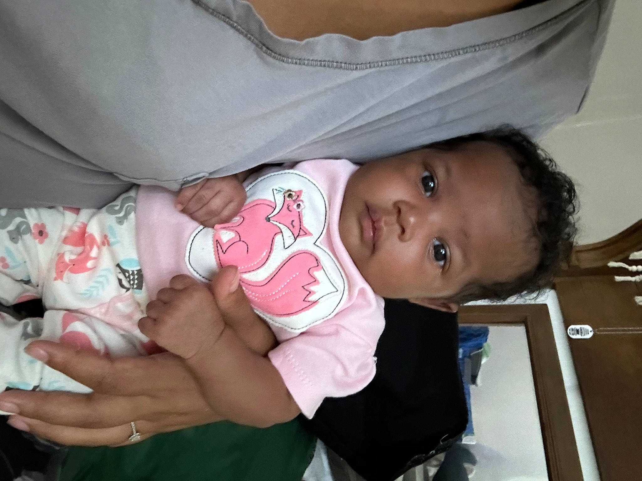 Alora joined the competition — help win amazing prizes! arm, baby, baby_products, baby_toddler_clothing, cheek, child, comfort, elbow, eyelash, facial_expression, finger, fun, gesture, hand, happy, mouth, person, sitting, skin, sleeve