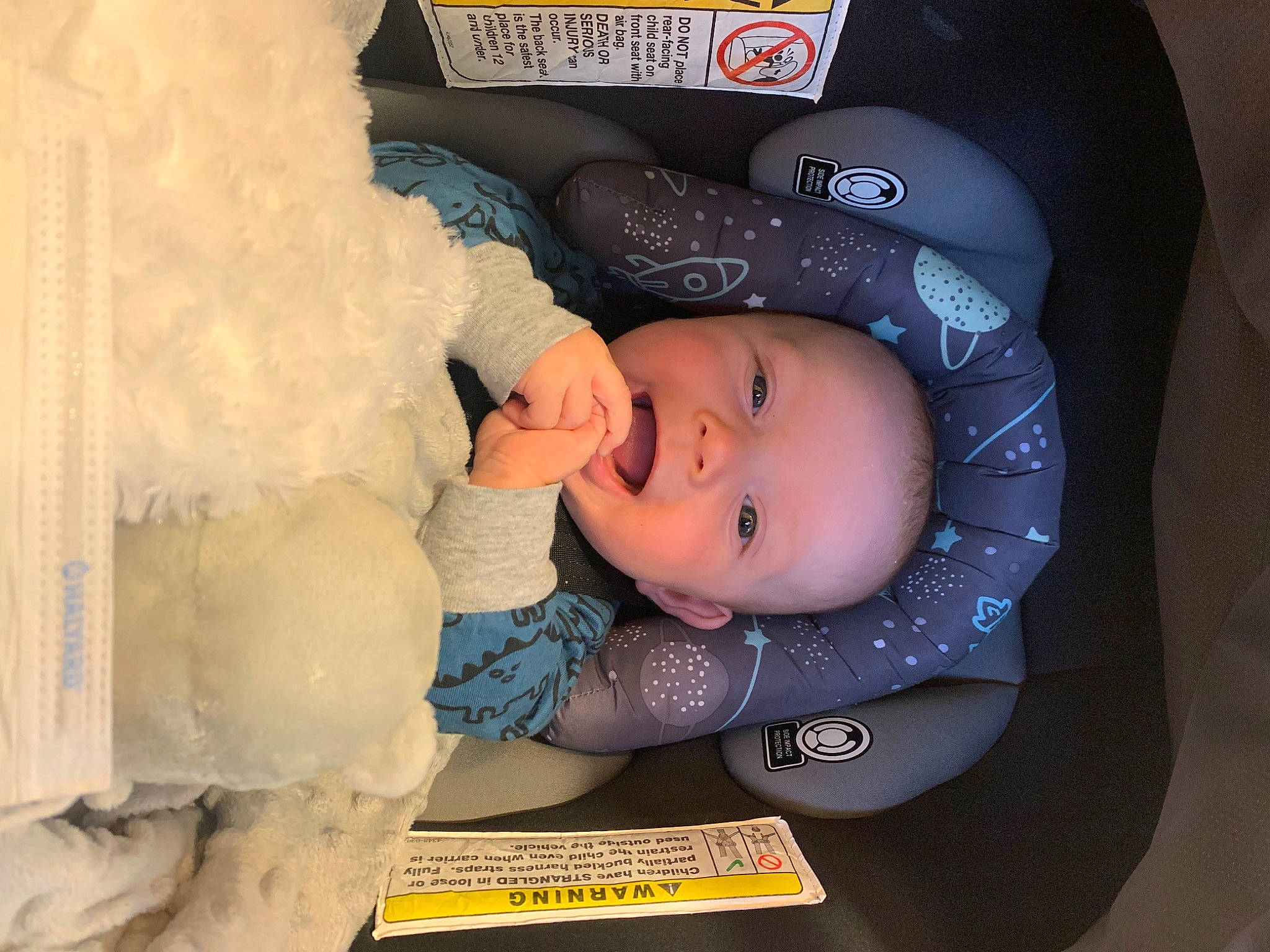 Kamden is registered to the contest to win money with this photo: baby, baby_carriage, baby_products, baby_safety, baby_sleeping, baby_toddler_clothing, cheek, child, comfort, fashion_accessory, headgear, linens, person, plastic, room, toddler