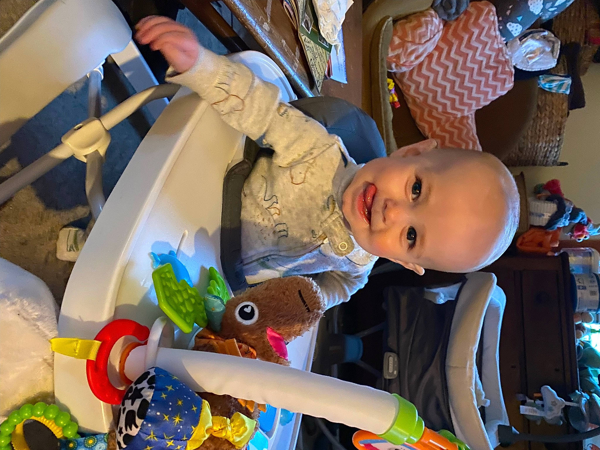 Casey joined the competition — help win amazing prizes! auto_part, baby, baby_products, child, event, fun, hat, leisure, person, plastic, public_space, room, smile, sun_hat, textile, toddler, toy, vacation