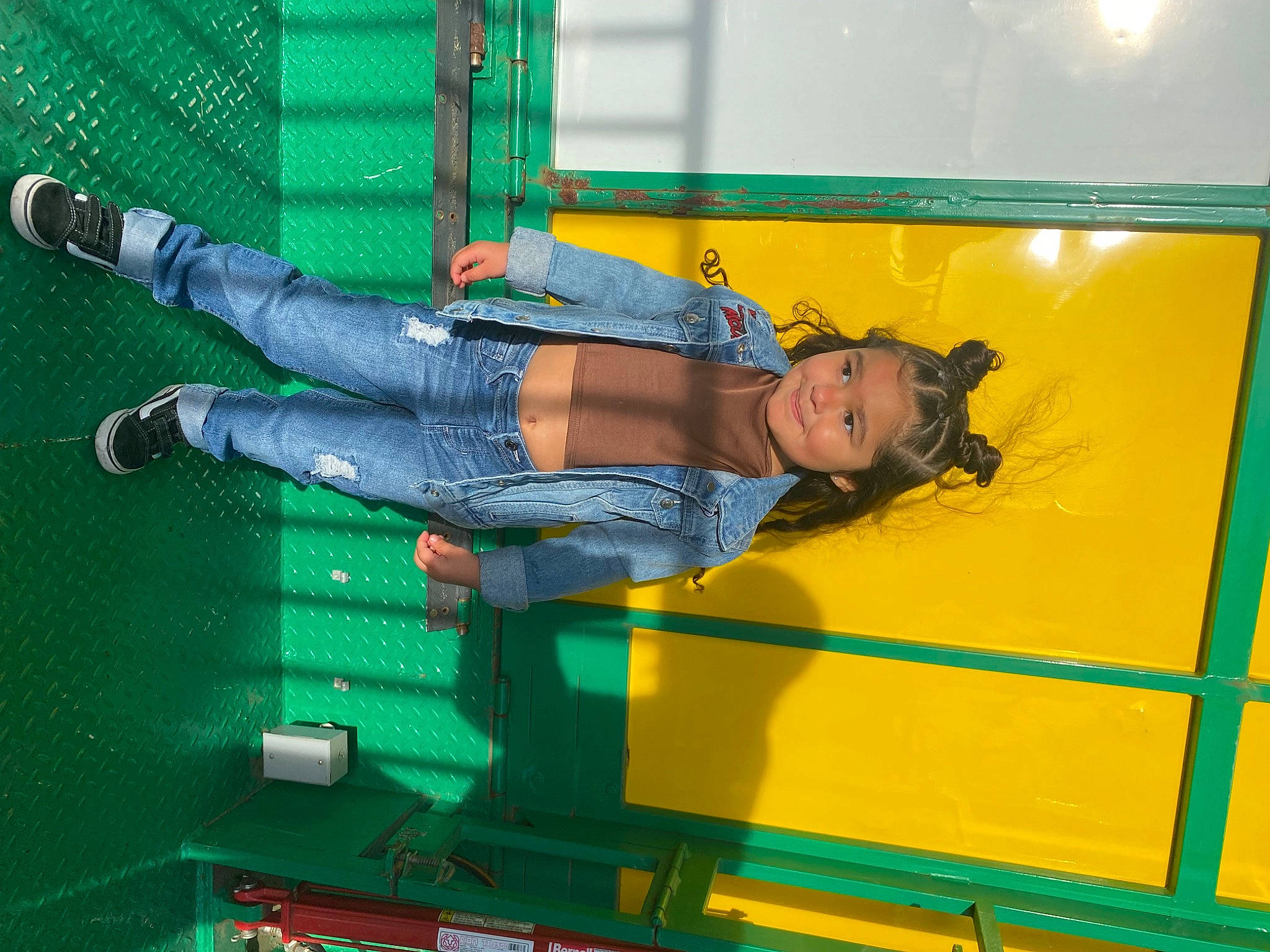 Maliyah joined the competition — help win amazing prizes! elbow, electric_blue, fun, human_leg, joy, knee, leisure, pattern, person, smile, thigh, yellow