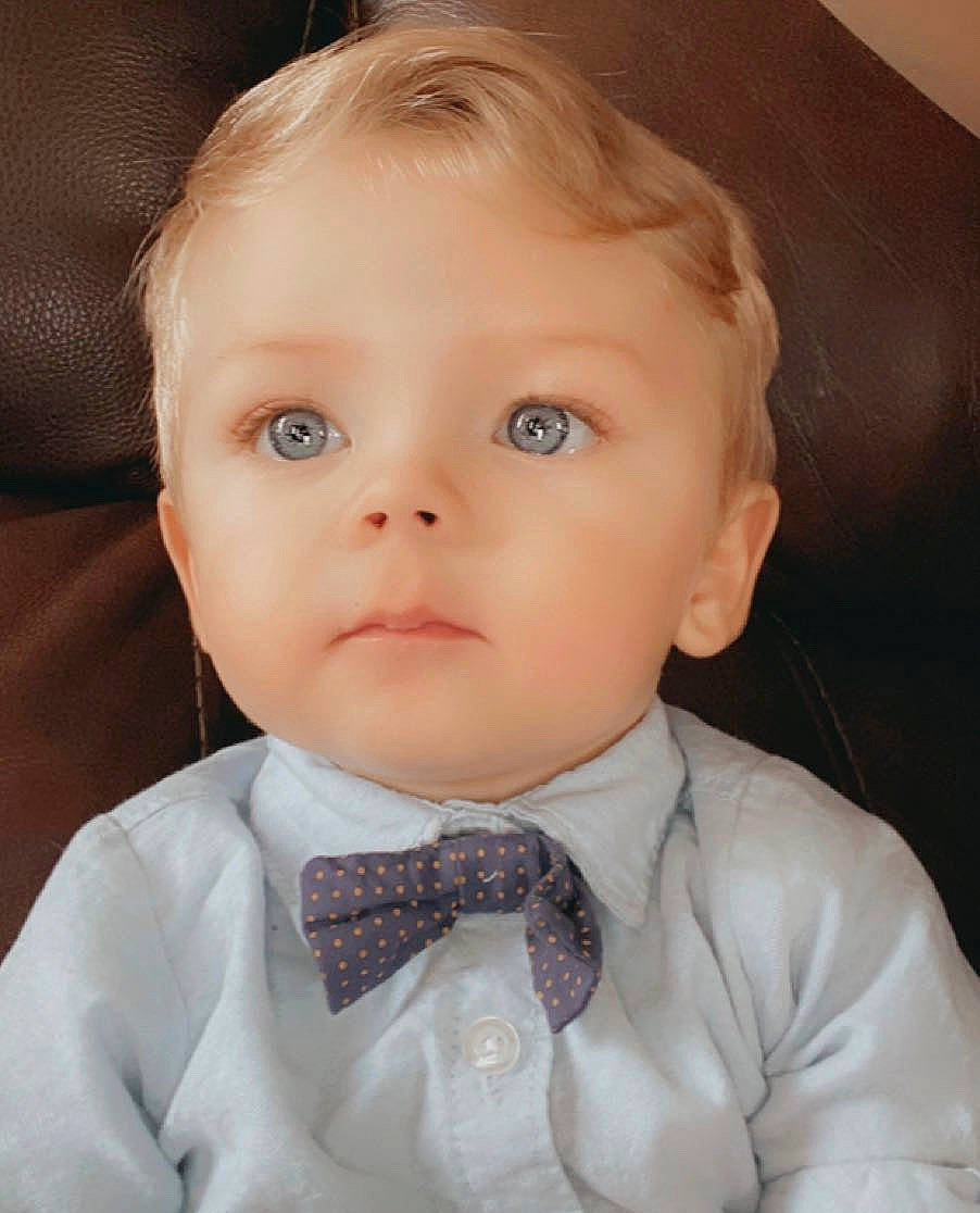 Jaxyn joined the competition — help win amazing prizes! baby, bow_tie, brown_hair, cheek, child, child_model, chin, face, fashion_accessory, forehead, head, lip, mouth, neck, nose, person, tie, toddler