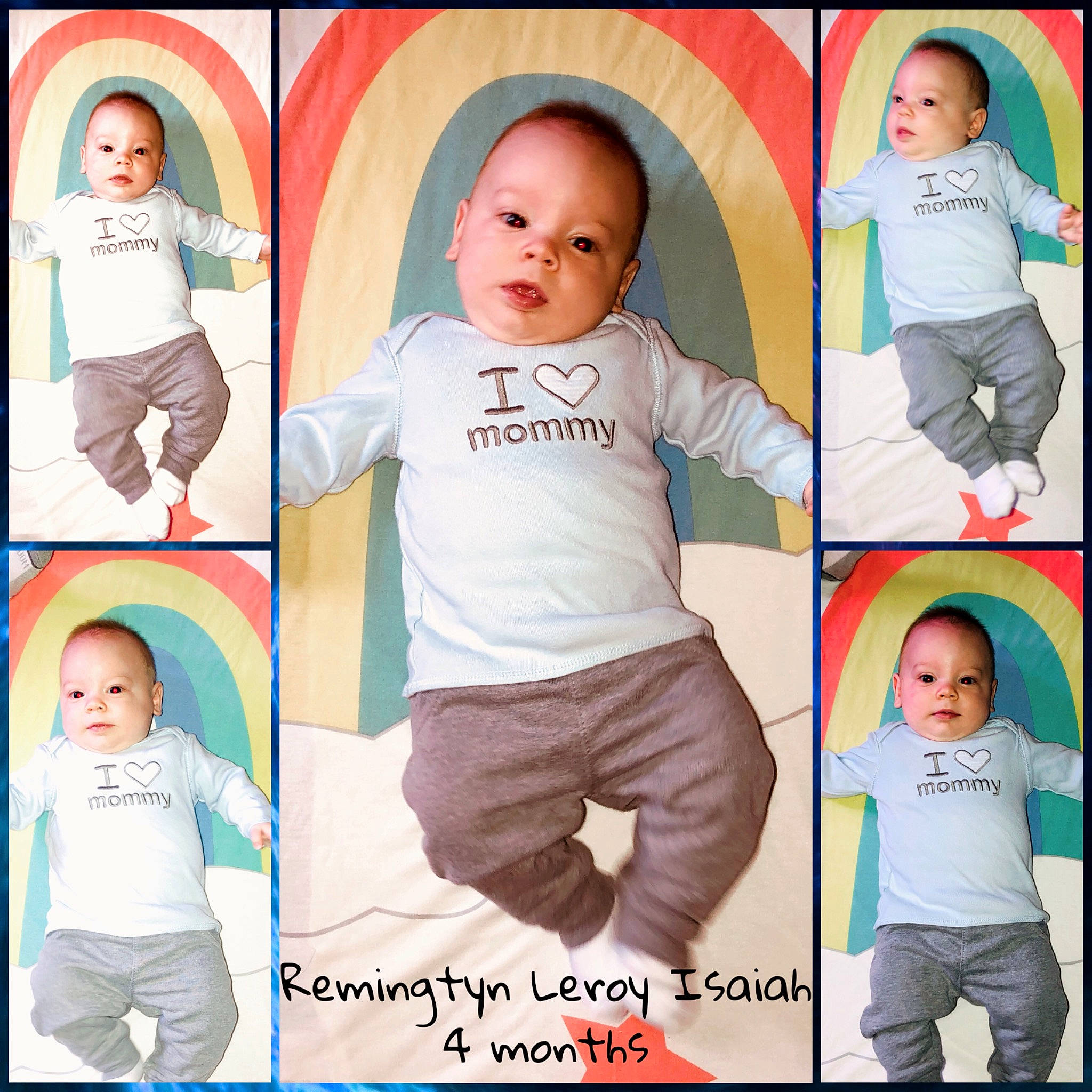 Remingtyn is registered to the contest to win money with this photo: arm, baby, baby_toddler_clothing, beauty, cheek, child, clothing, collage, face, facial_expression, gesture, happy, head, person, photograph, pink, product, sleeve, t_shirt, toddler