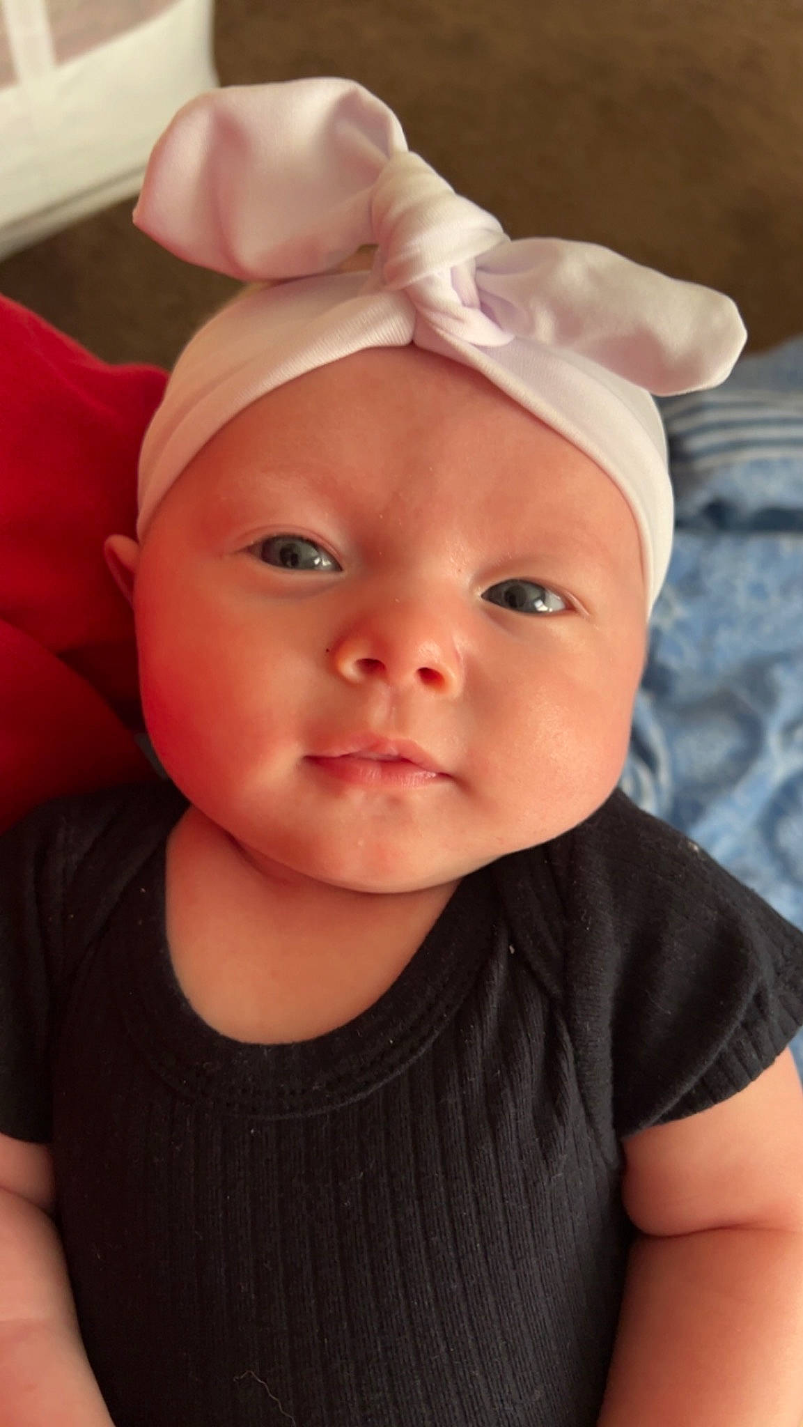 Braylynn joined the competition — help win amazing prizes! baby, baby_toddler_clothing, cap, cheek, child, clothing, costume_hat, ear, eye, eyebrow, eyelash, happy, hat, headpiece, headwear, lip, nose, person, pink, skin