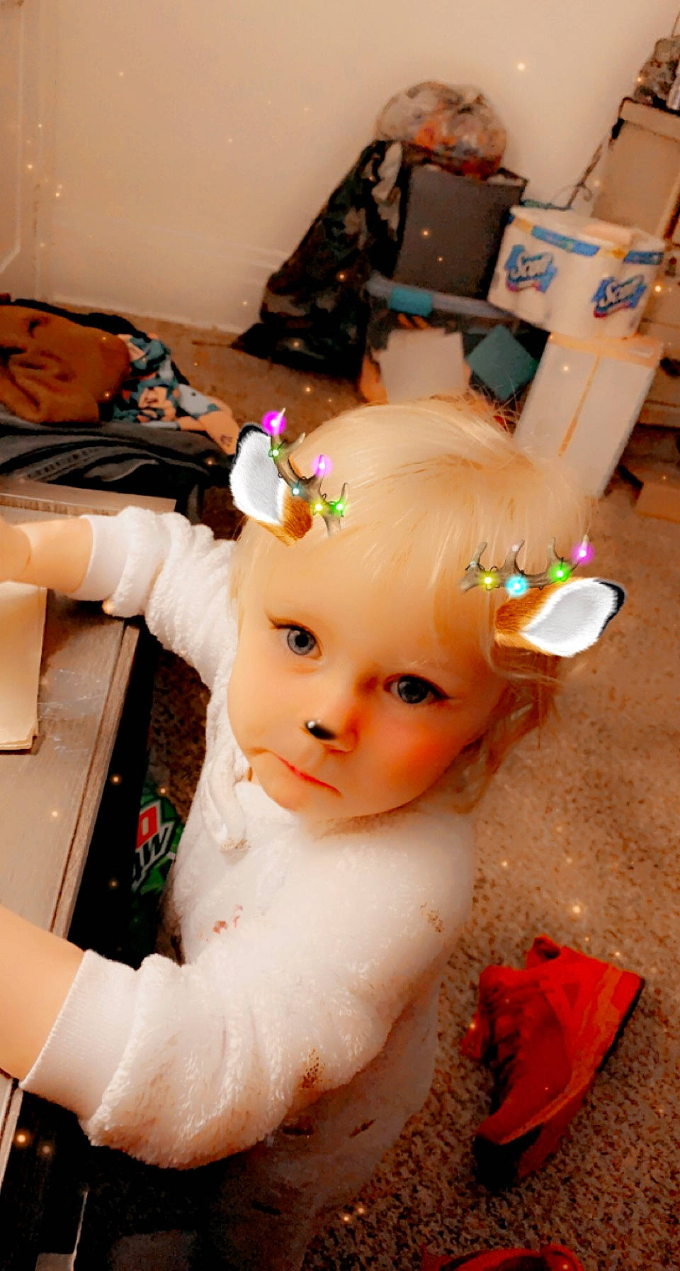 Haisleigh is registered to the contest to win money with this photo: baby, cheek, child, doll, event, eyelash, fashion_accessory, fun, fur, hair_coloring, happy, nail, person, pink, plastic, room, skin, toy