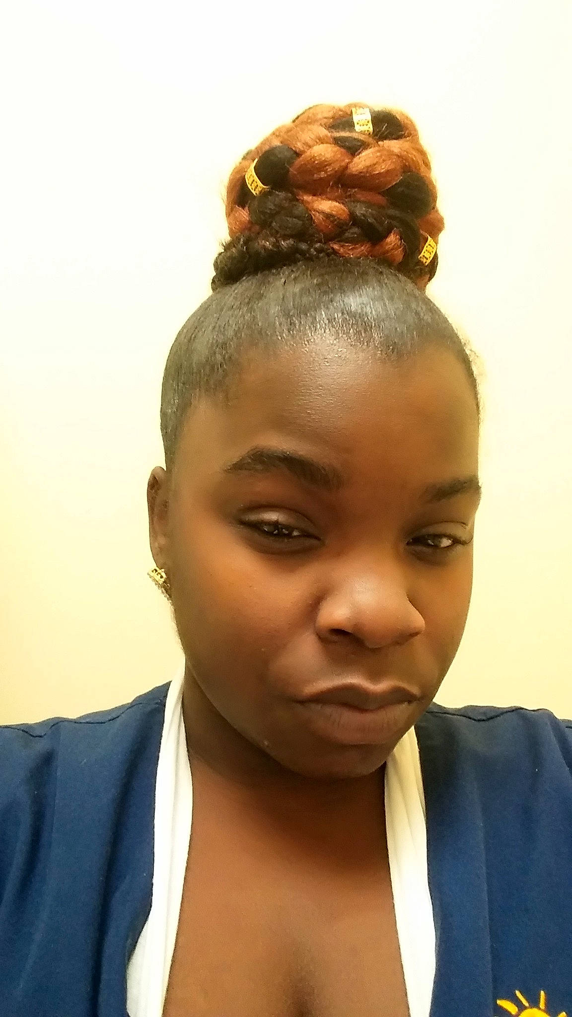 Zyaire joined the competition — help win amazing prizes! bun, cornrows, forehead, hair, hair_accessory, hair_coloring, hairstyle, person