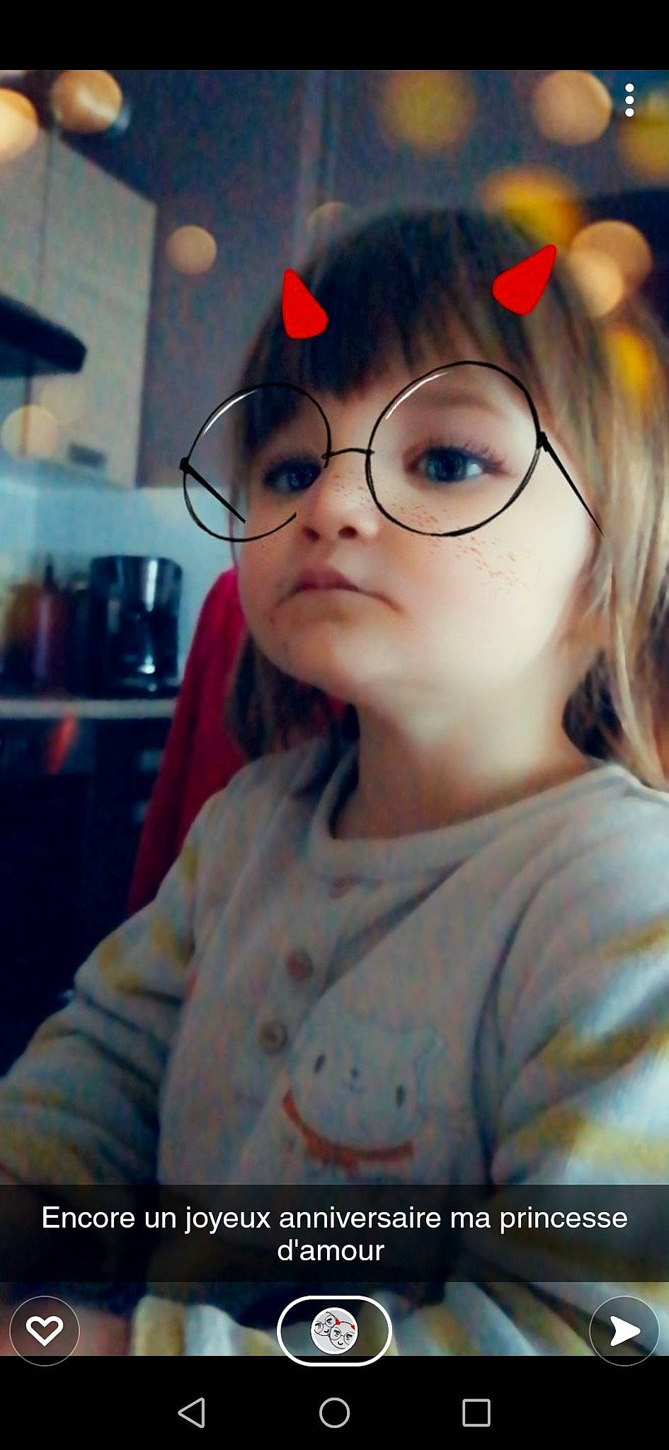 Liliana participe au concours pour gagner de l'argent avec cette photo : bangs, black_hair, cheek, cool, eye, eyebrow, eyelash, eyewear, flash_photography, forehead, fun, glasses, happy, hime_cut, lip, nose, person, skin, t_shirt, toddler