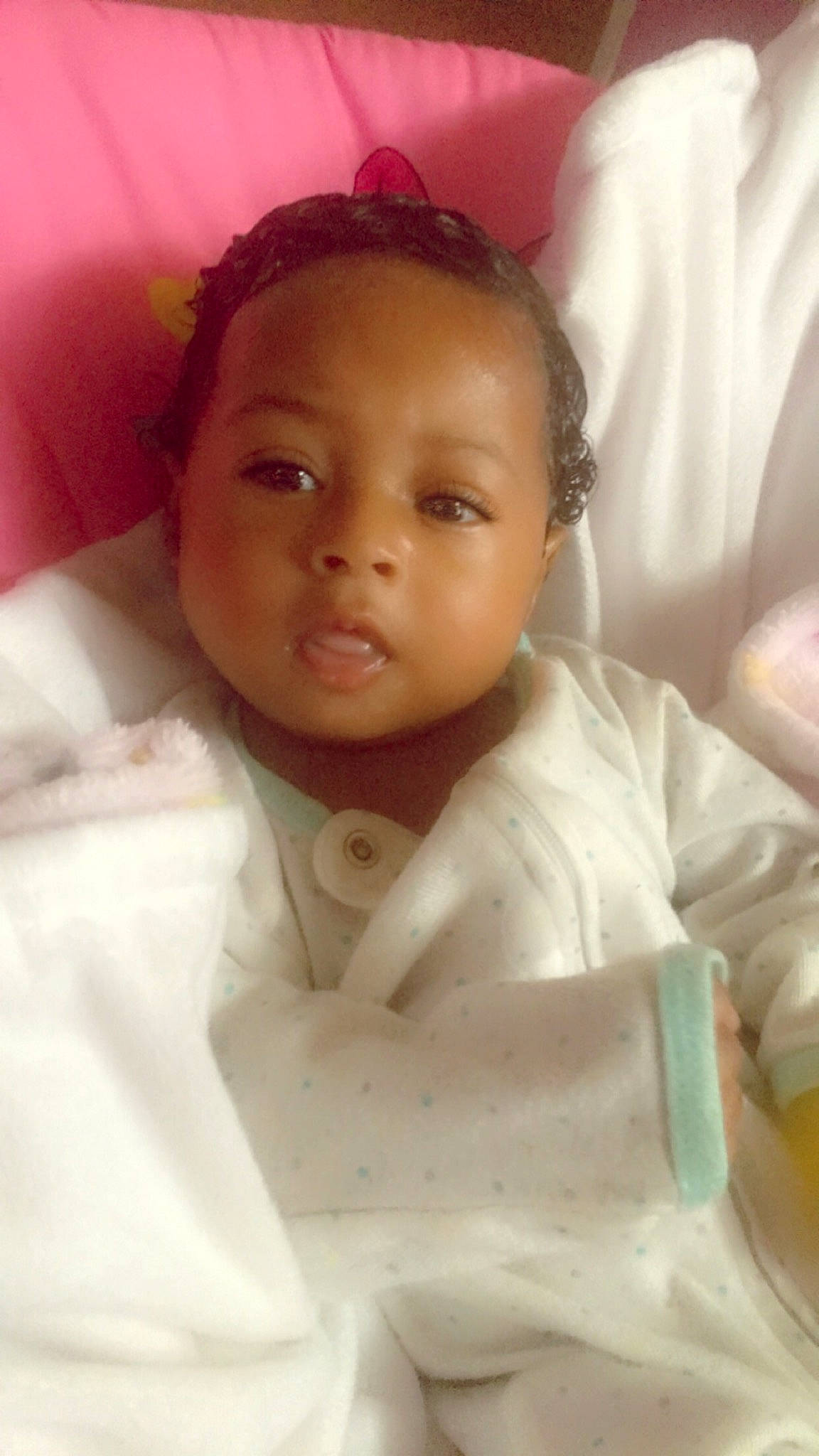 Danni joined the competition — help win amazing prizes! baby, cheek, child, eye, eyebrow, face, forehead, head, lip, nose, person, skin, smile, toddler