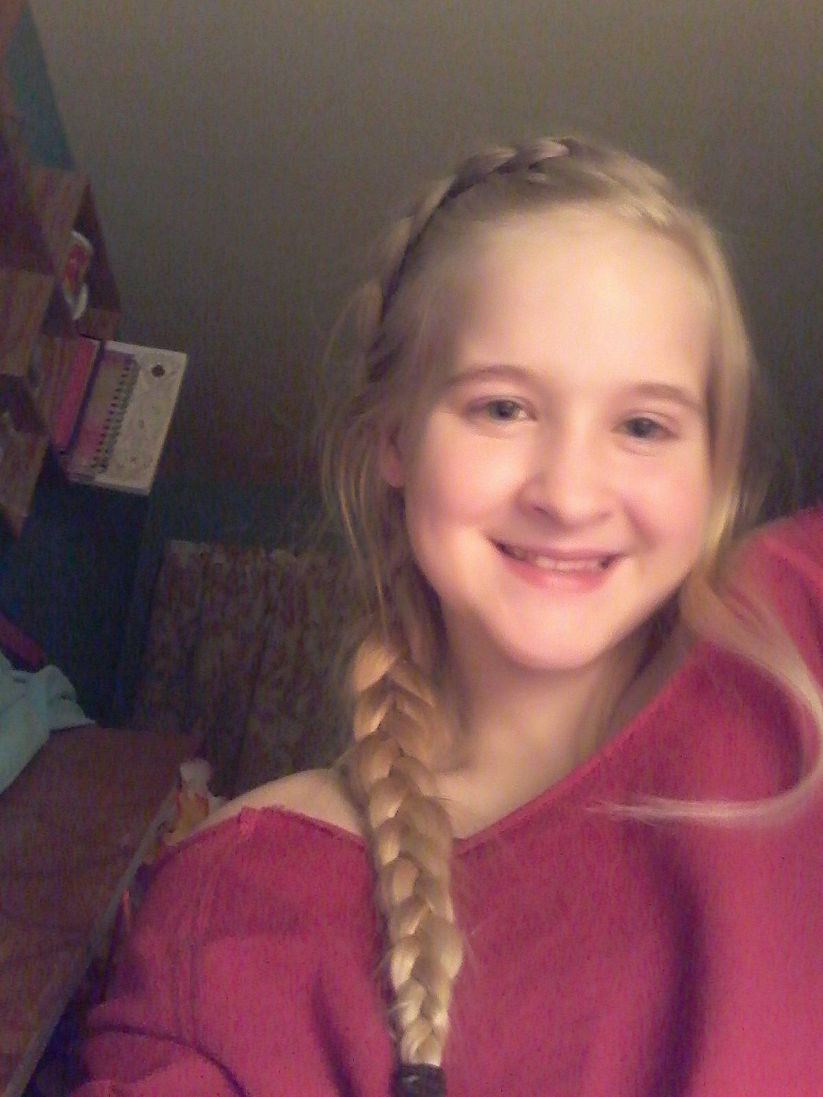 Aubrelle is registered to the contest to win money with this photo: blond, braid, cheek, child, chin, eyebrow, face, forehead, french_braid, hair, hairstyle, head, jaw, joy, lip, long_hair, mouth, nose, person, pigtail