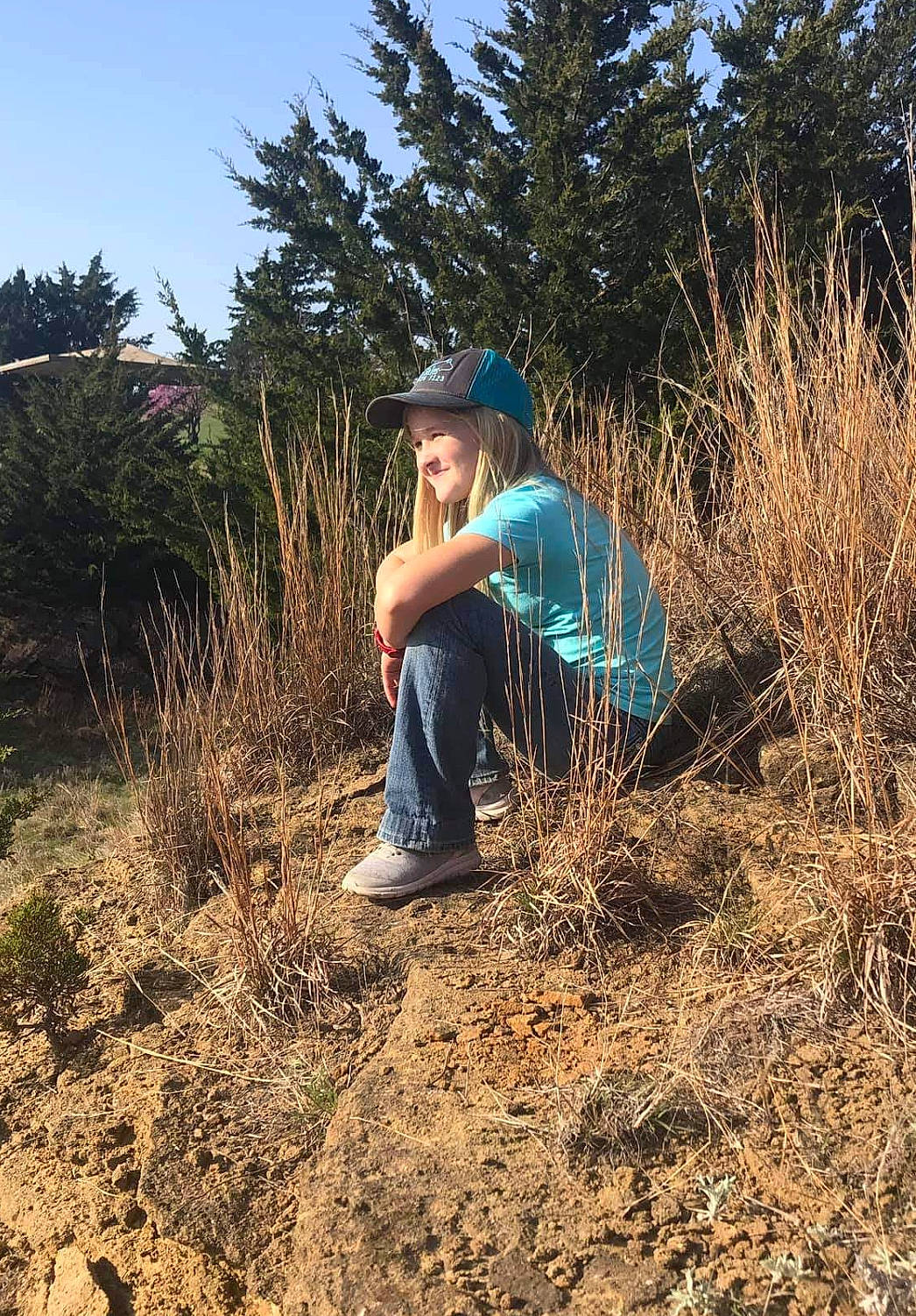 Aubrelle joined the competition — help win amazing prizes! grass, grass_family, grassland, headwear, joy, landscape, person, plant, plant_community, shrubland, soil, straw, tree