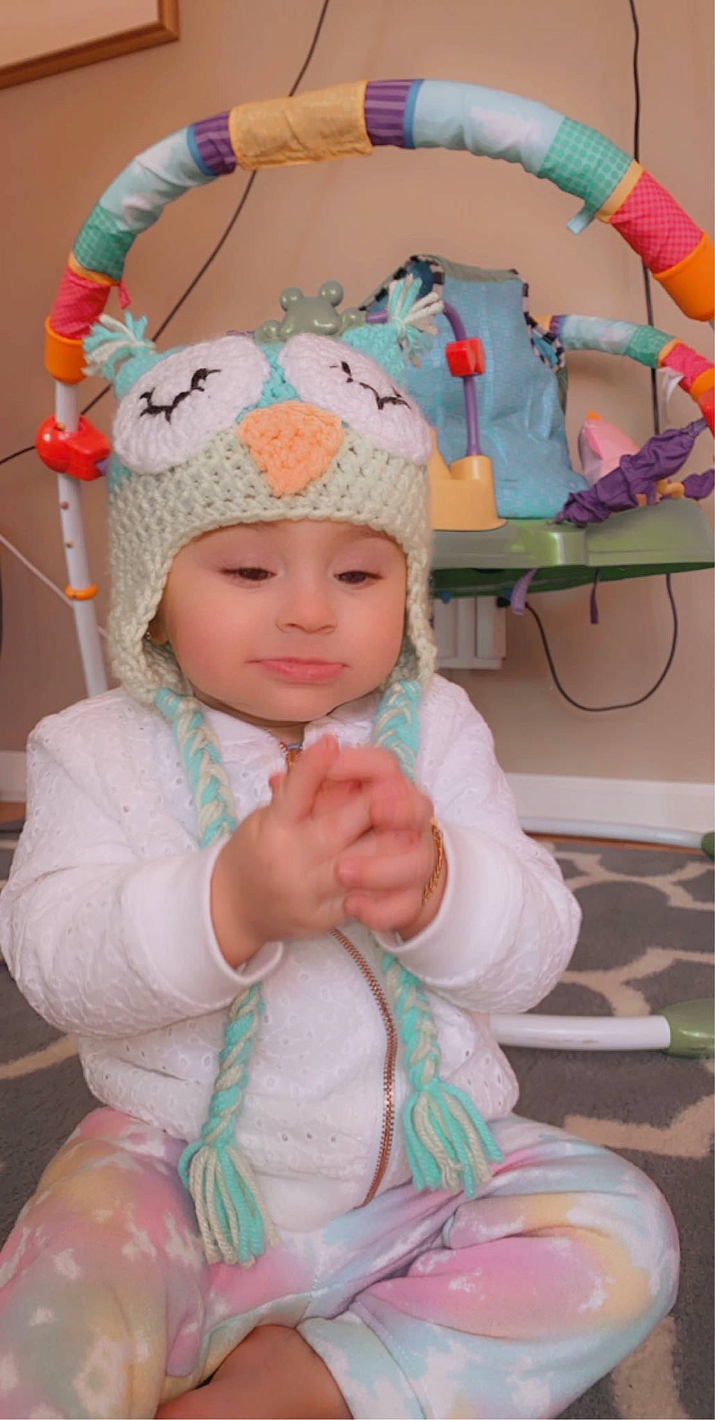 Hazel joined the competition — help win amazing prizes! baby, child, headgear, headwear, person, toddler