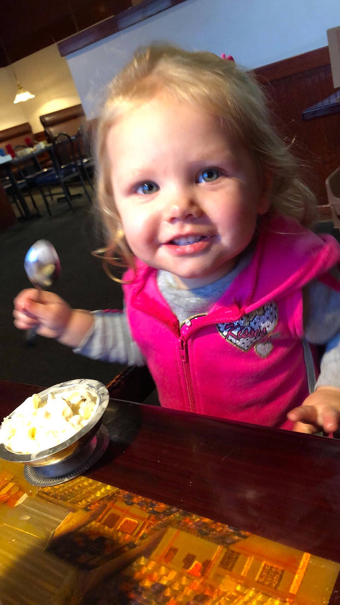 Emma joined the competition — help win amazing prizes! cheek, child, comfort_food, cuisine, dish, eating, food, joy, person, smile, toddler