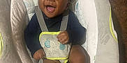 Amaree joined the competition — help win amazing prizes! baby, baby_seat, child, clothing, comfort, cute, fabric, face, hands, happy, indoors, infant, pattern, person, rocker, seat, seatbelt, skin, small, smiling