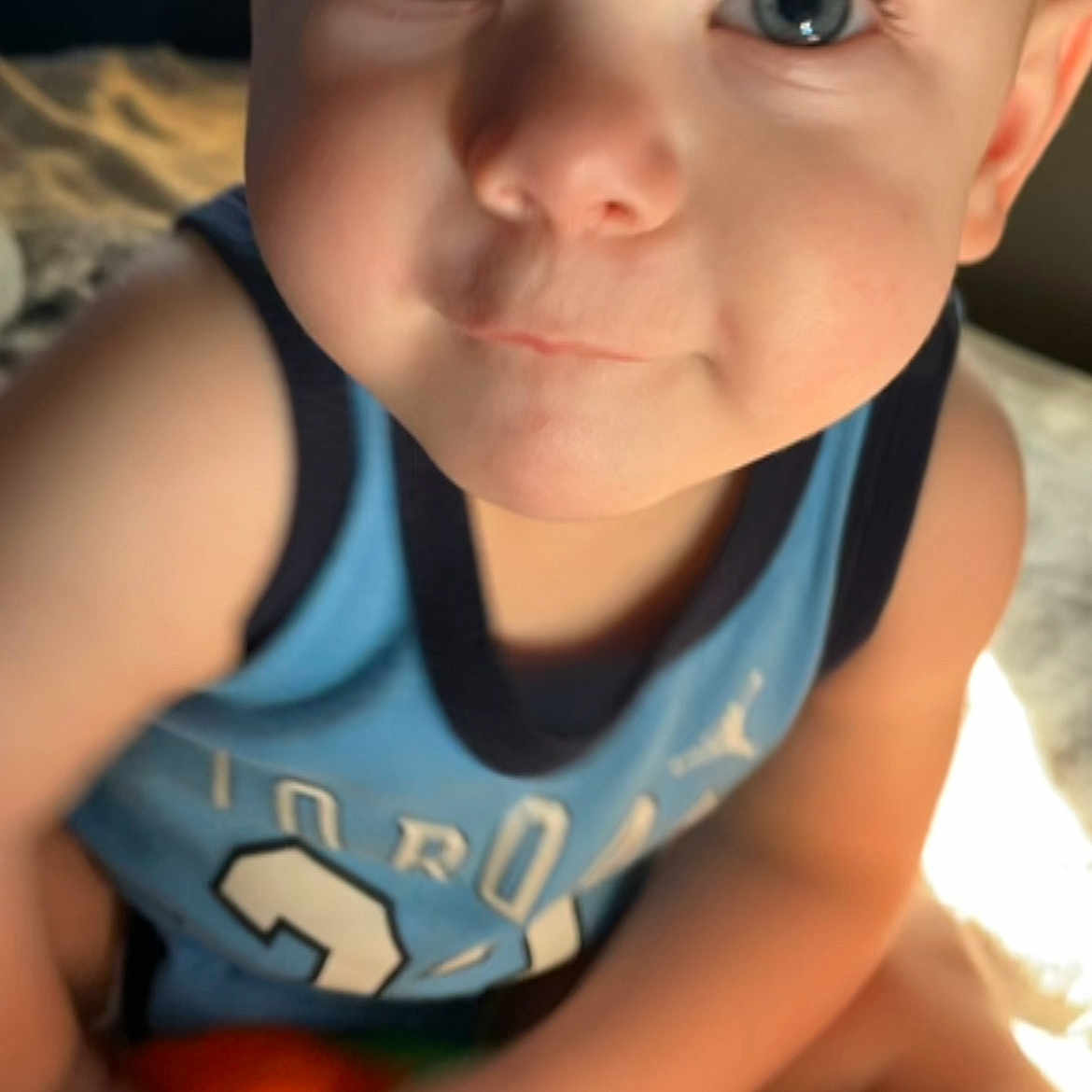 Dean joined the competition — help win amazing prizes! arm, baby, baby_toddler_clothing, cheek, chin, eyebrow, facial_expression, iris, joint, lip, mouth, muscle, neck, nose, product, shoulder, skin, sleeve, smile, standing