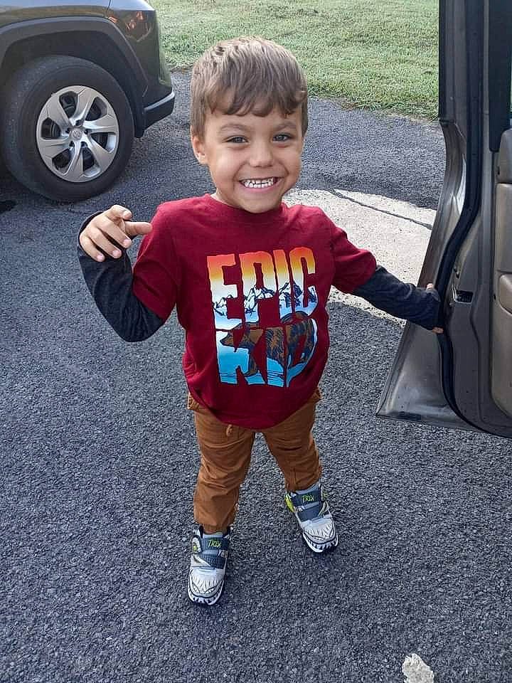 Kaeden joined the competition — help win amazing prizes! asphalt, automotive_exterior, automotive_tire, car, cool, gas, joy, mammal, motor_vehicle, person, shoe, shorts, sleeve, smile, sneakers, sportswear, t_shirt, tire, toddler, vehicle