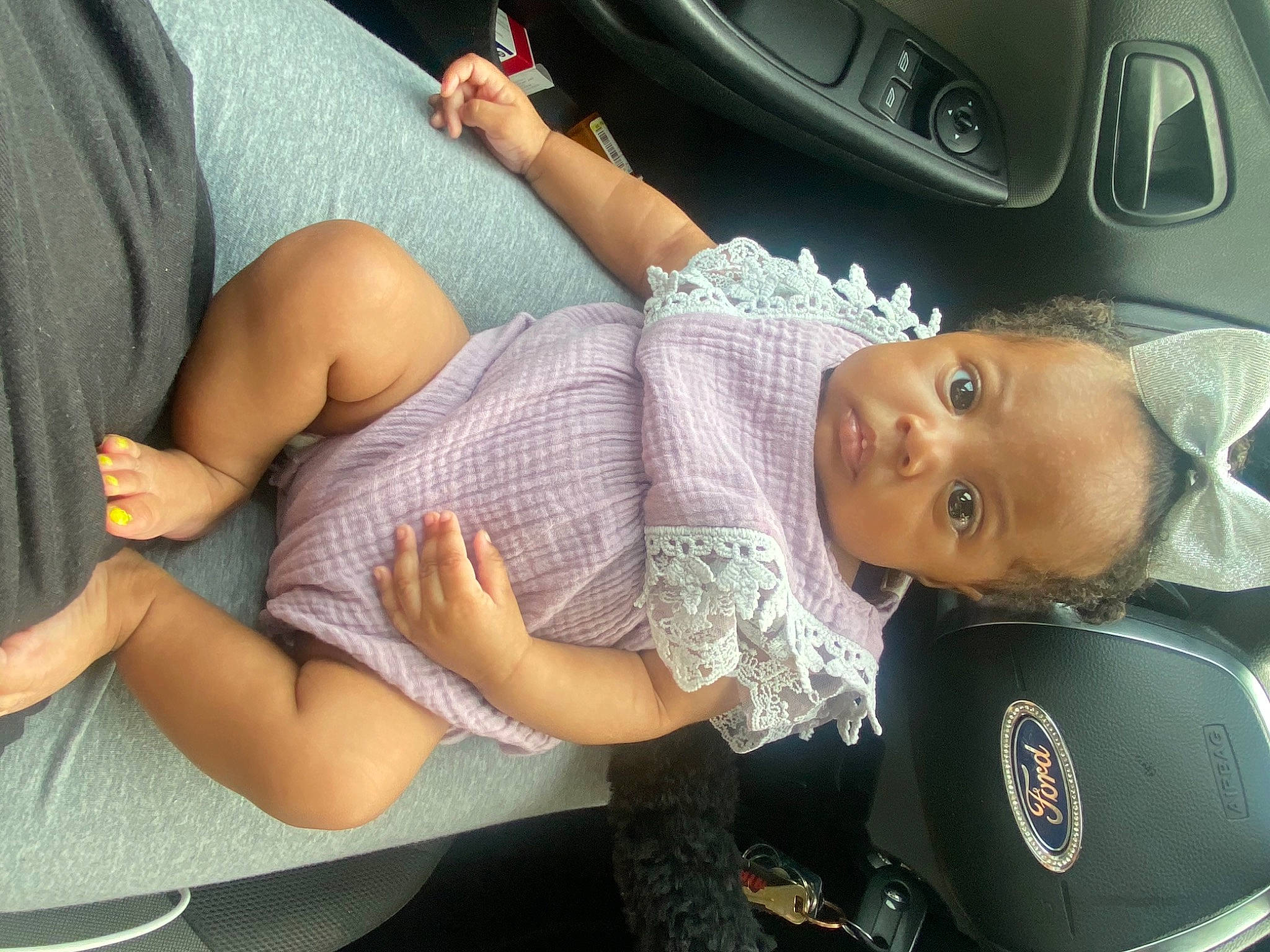 Laveya joined the competition — help win amazing prizes! automotive_design, automotive_lighting, car, car_seat, car_seat_cover, child, comfort, finger, hand, joint, knee, lap, leg, motor_vehicle, people, person, personal_luxury_car, shorts, steering_wheel, thigh