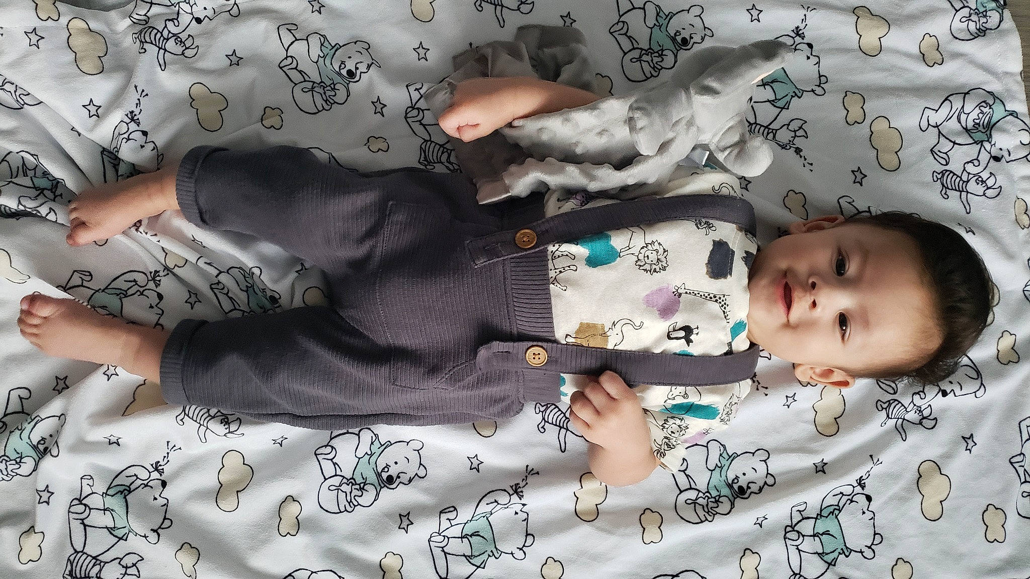 Otis joined the competition — help win amazing prizes! baby, baby_products, baby_toddler_clothing, child, comfort, elbow, gesture, hand, human_leg, leg, linens, nail, pattern, person, skin, sleeve, thigh, thumb, toddler, white