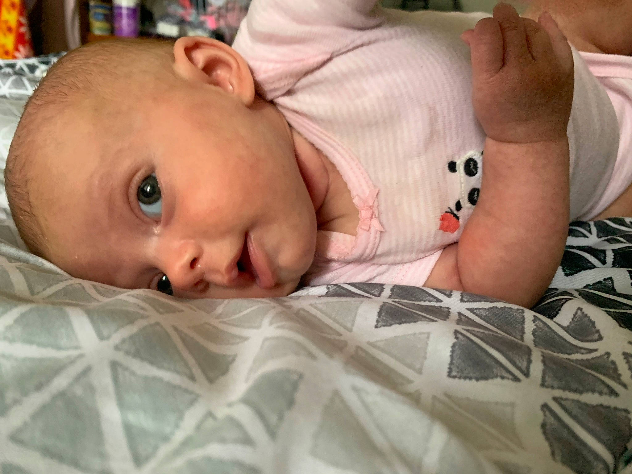 Reighlyn joined the competition — help win amazing prizes! baby, baby_sleeping, bedtime, birth, cheek, child, ear, eye, face, finger, hand, head, lip, mouth, nap, nose, person, product, skin, toddler