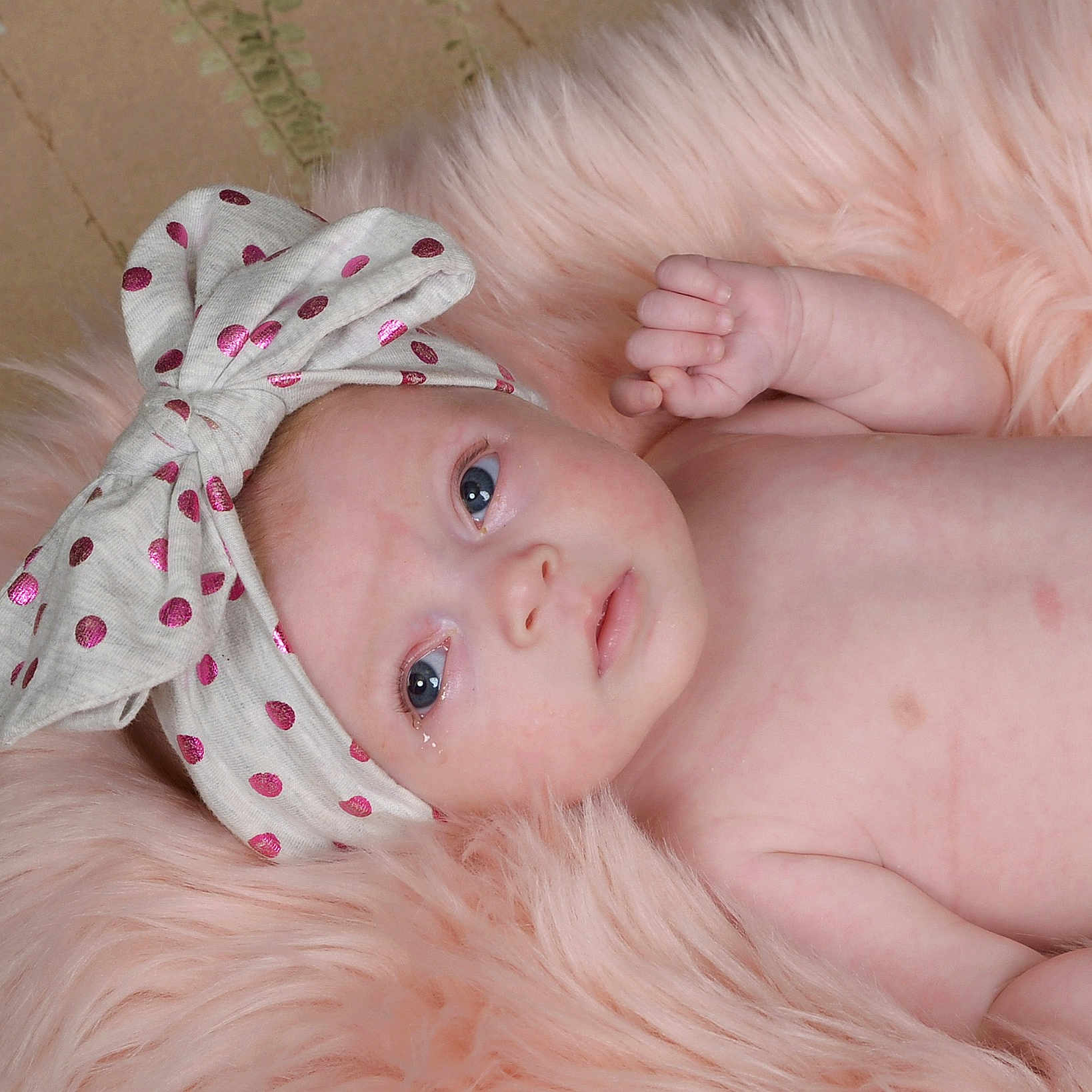 Triniti joined the competition — help win amazing prizes! baby, cheek, child, eye, face, hair_accessory, head, headgear, iris, lip, photography, pink, portrait_photography, skin, toddler