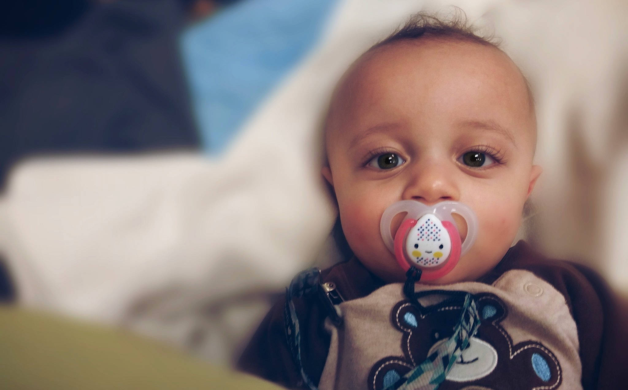 Kyron is registered to the contest to win money with this photo: baby, birth, cheek, child, ear, eye, face, facial_expression, head, iris, lip, mouth, nose, person, skin, smile, toddler, tongue