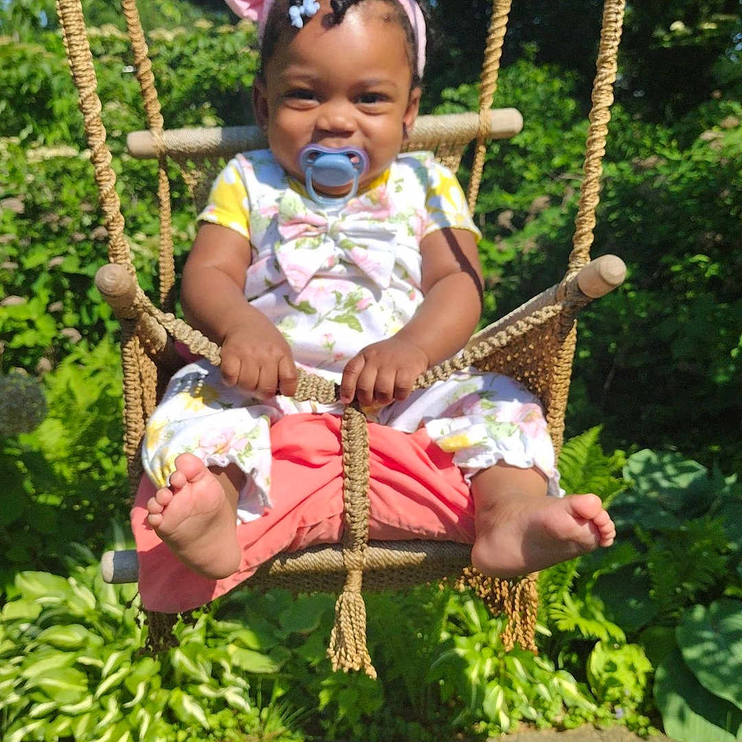 Atarah is registered to the contest to win money with this photo: baby, backyard, face, grass, head, land, nature, outdoorplayarea, outdoors, park, person, photography, plant, playarea, portrait, summer, tree, vegetation, woodland, yard