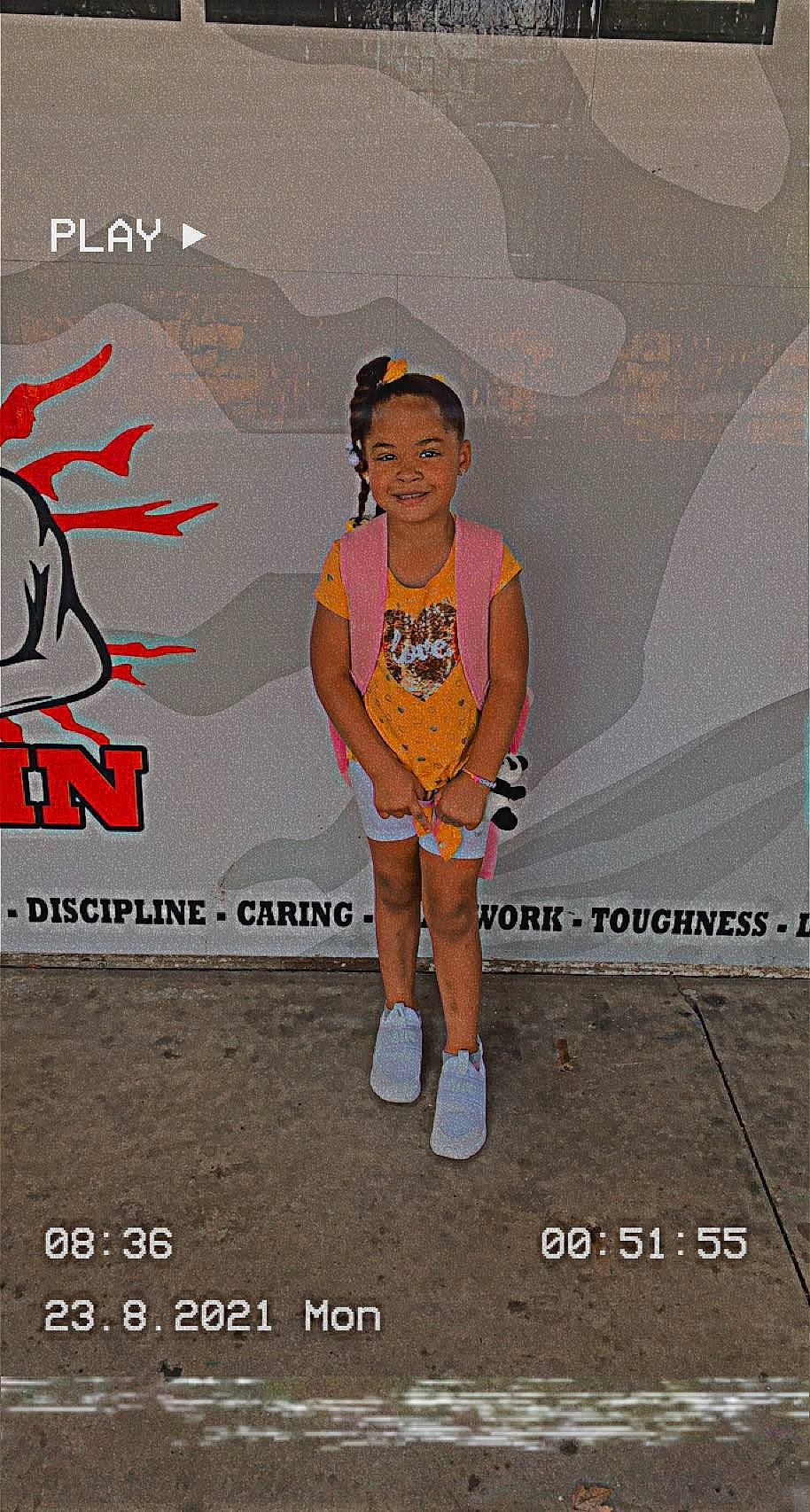 Kaylie joined the competition — help win amazing prizes! advertising, fashion_design, font, graphics, happy, human_leg, jersey, joy, knee, landscape, person, recreation, shorts, sleeve, sleeveless_shirt, smile, sportswear, street_fashion, t_shirt, thigh