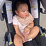 Sarah joined the competition — help win amazing prizes! baby, child, stroller, infant, sitting, foot, bracelet, bib, clothing, warning_label, outdoor, curious, cute, person, head, skin, earring, hand, seat, safety