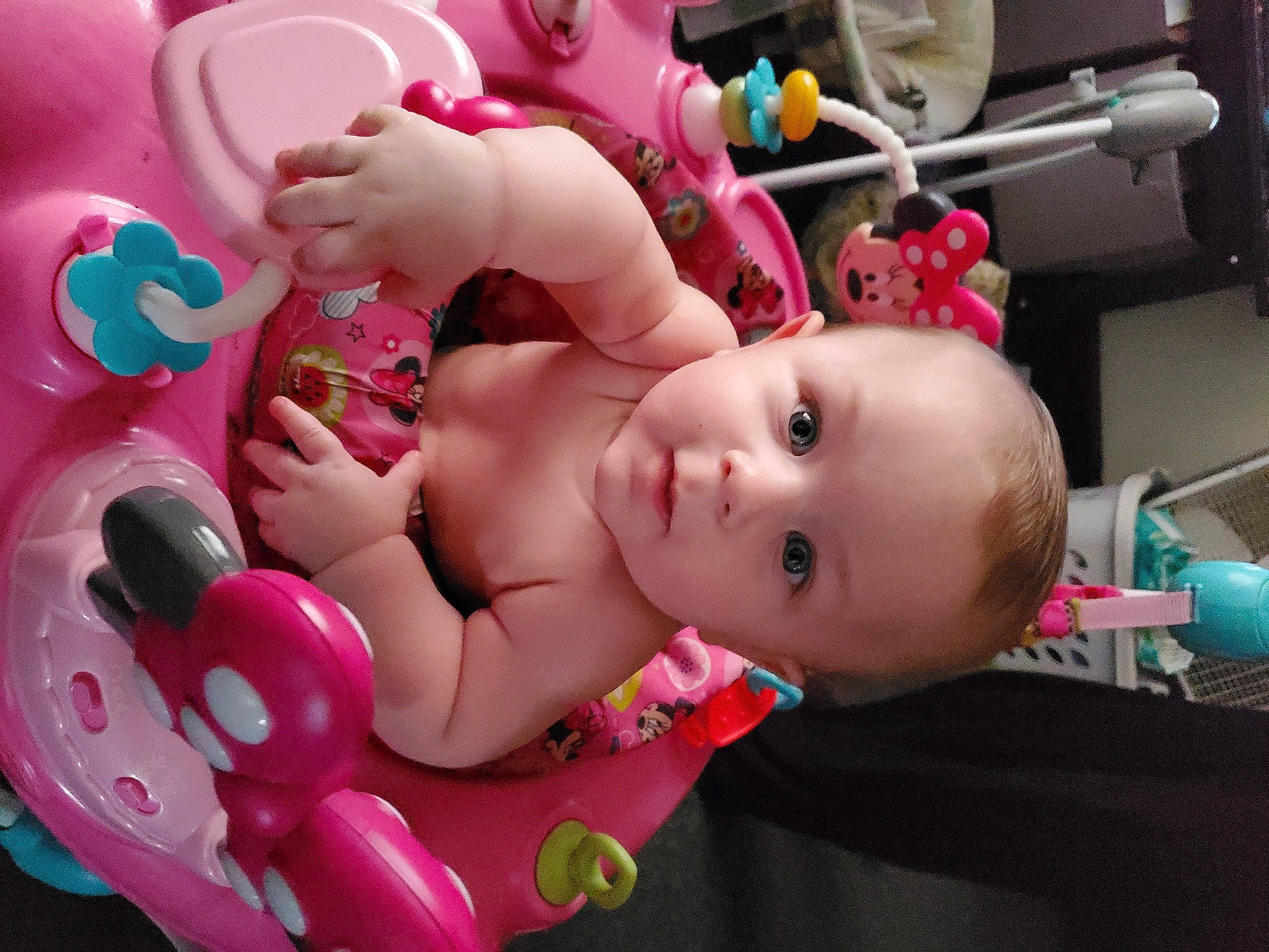 Titus joined the competition — help win amazing prizes! baby, baby_products, baby_toys, bathing, cheek, child, mouth, person, pink, play, product, skin, toddler, toy