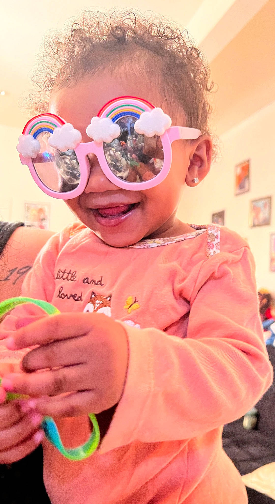 Gia-marie joined the competition — help win amazing prizes! child, cool, costume, entertainment, event, eyewear, facial_expression, fun, gesture, goggles, happy, headgear, leisure, magenta, person, personal_protective_equipment, pink, recreation, smile, toddler