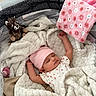 Julietta is registered to the contest to win money with this photo: adorable, baby, bed, blanket, child, comfort, cozy, cute, home, infant, peaceful, pink_hat, portrait, relaxation, resting, sleep, sleeping, soft_texture, stuffed_animal, toddler