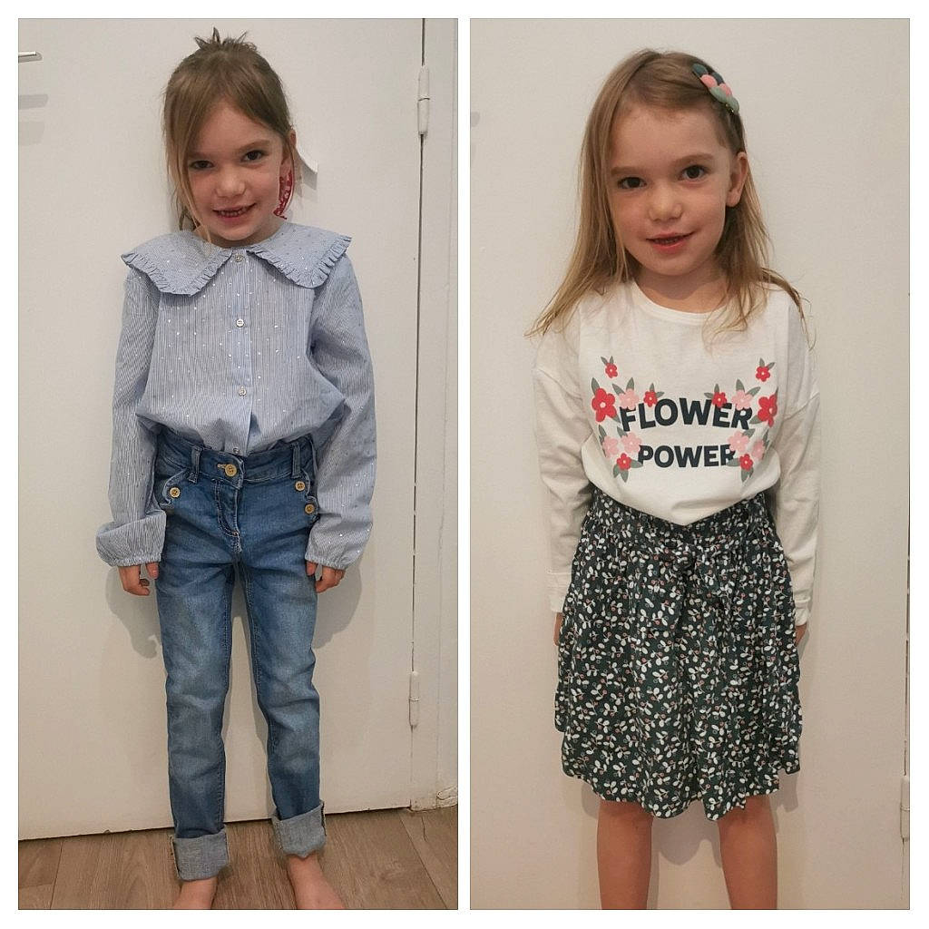 Camille a rejoint le concours — aidez-le/la à gagner de superbes lots ! baby_toddler_clothing, blazer, button, clothing, collar, day_dress, denim, fashion_design, grey, hair, joy, neck, outerwear, pattern, person, shorts, sleeve, smile, t_shirt, textile