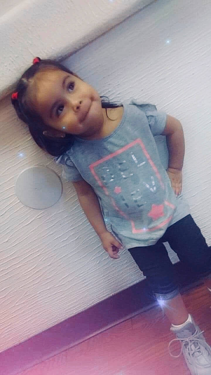 Aliyah joined the competition — help win amazing prizes! arm, baby, black_hair, child, floor, forehead, fun, head, leg, person, photography, selfie, smile, toddler