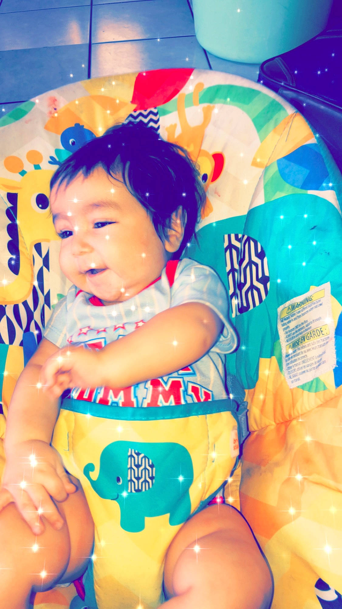 Cesar is registered to the contest to win money with this photo: baby, child, diaper, happy, person, play, product, smile, toddler