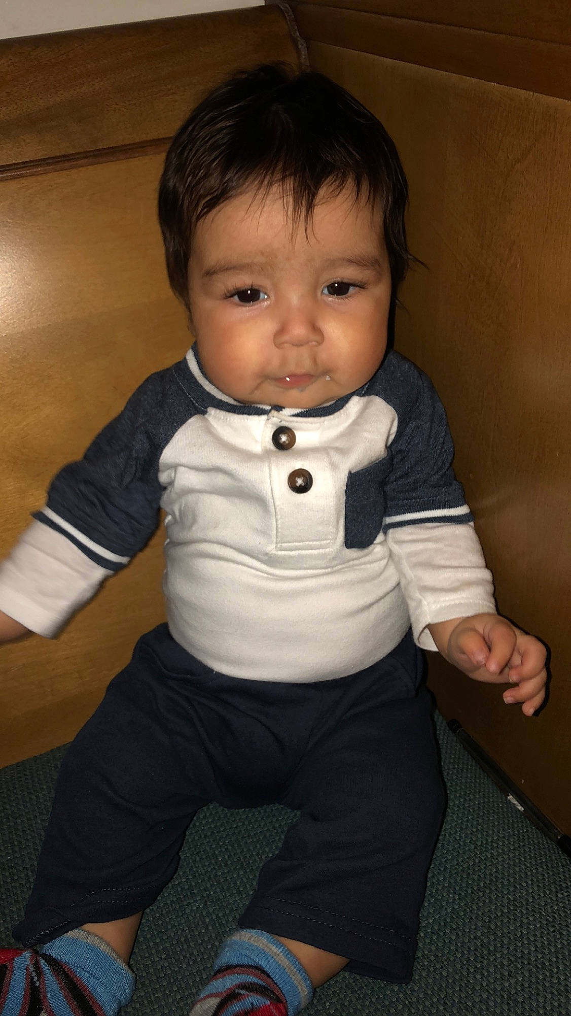 Cesar joined the competition — help win amazing prizes! baby, baby_products, cheek, child, person, sitting, standing, toddler