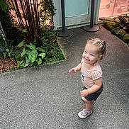 Lynnlee joined the competition — help win amazing prizes! toddler, child, braided_hair, smiling, indoor, plants, greenery, floor, glass_door, curious, standing, casual_clothing, shoes, nature, young_child, cute, happy, portrait, daylight, exploring