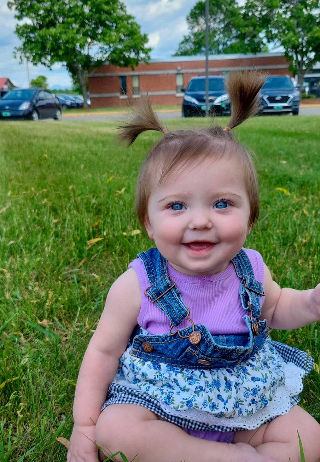 Ayrabella joined the competition — help win amazing prizes! baby, baby_toddler_clothing, blue, car, cloud, fun, grass, grass_family, happy, iris, joy, leaf, person, pink, plant, sky, smile, summer, tire, toddler