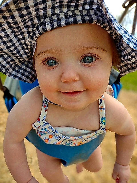 Ayrabella joined the competition — help win amazing prizes! azure, blue, cap, chin, eye, face, facial_expression, green, hat, head, headwear, joy, lip, neck, organ, outerwear, person, photograph, product, skin