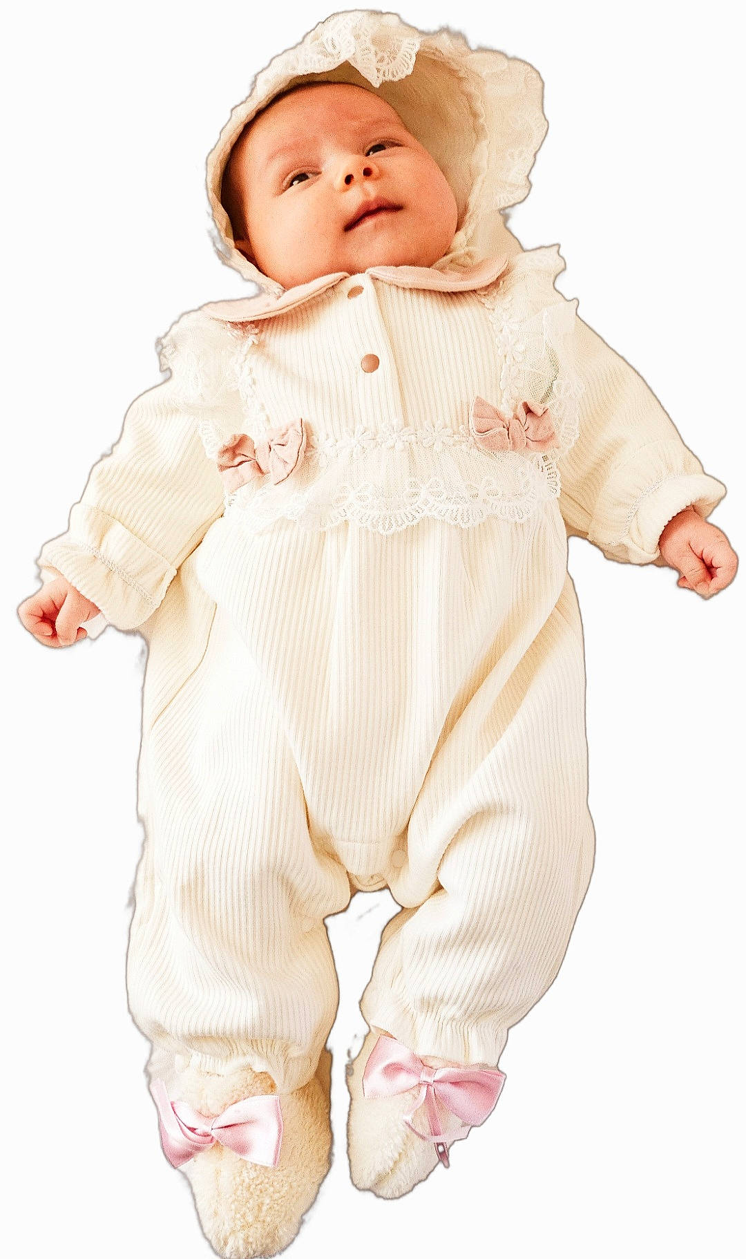 Mya participe au concours pour gagner de l'argent avec cette photo : baby, bonnet, cap, clothing, costume, doll, face, hat, head, hood, longsleeve, newborn, pajamas, pants, person, photography, portrait, sleeping, sleeve, toy