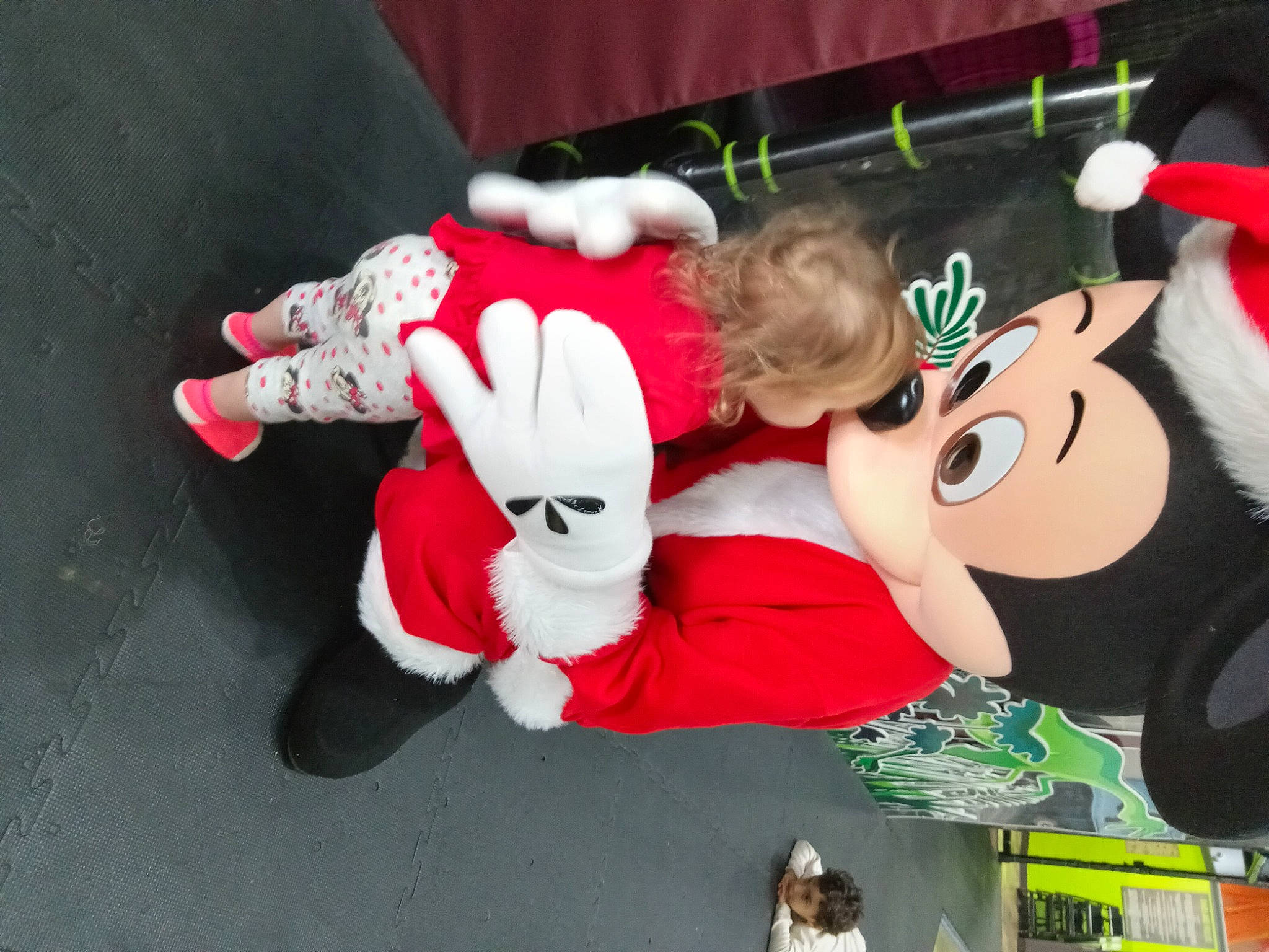 Melody joined the competition — help win amazing prizes! animation, carmine, christmas, christmas_eve, costume, event, fictional_character, fun, fur, games, happy, holiday, lap, mascot, person, plush, recreation, santa_claus, stuffed_toy, toy