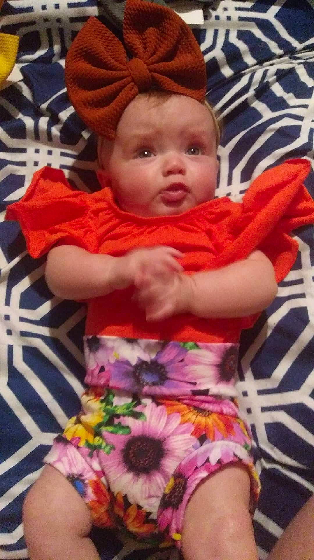 Leah joined the competition — help win amazing prizes! arm, baby, baby_products, baby_toddler_clothing, cheek, child, person, pink, textile, toddler