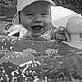 baby, child, smiling, hat, inflatable, pool, water, float, sun_hat, happy, outdoor, summer, cute, playful, face, hands, toy, splash, closeup, portrait