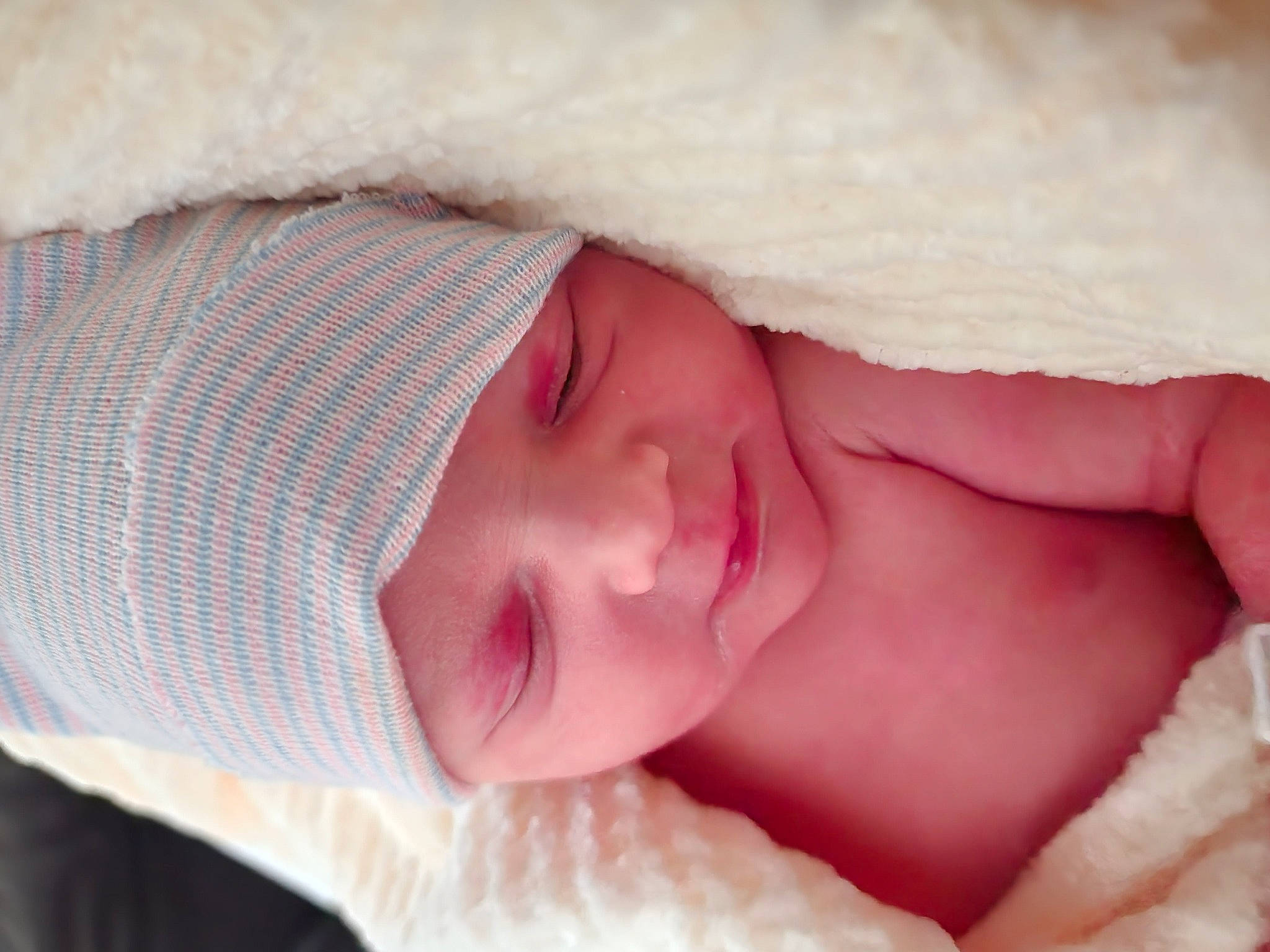 Mackenna is registered to the contest to win money with this photo: baby, baby_sleeping, baby_toddler_clothing, bedtime, cheek, child, comfort, eye, eyelash, headwear, iris, linens, lip, nap, nose, person, pink, portrait_photography, skin, sleep