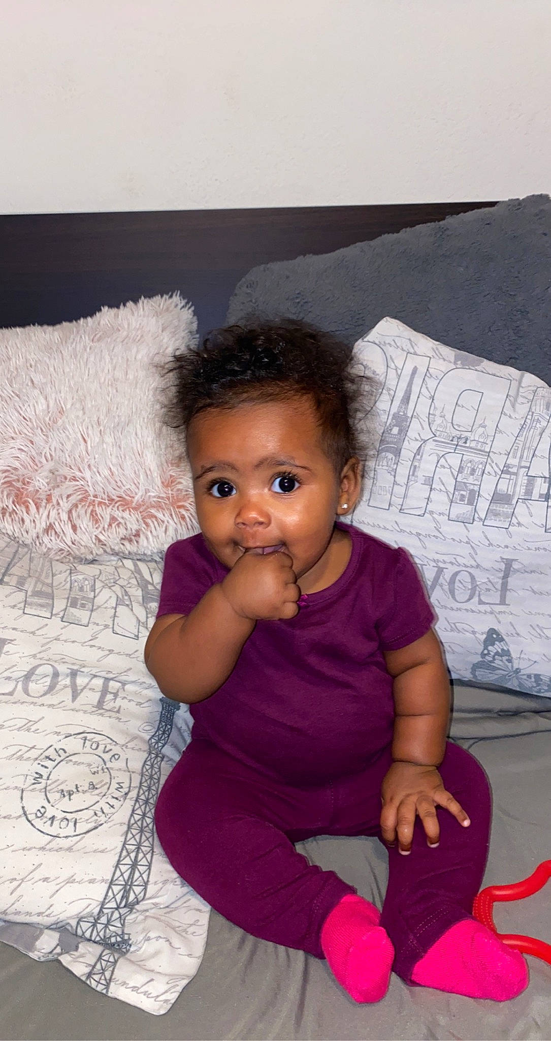 Brittany joined the competition — help win amazing prizes! black, cheek, eye, eyebrow, facial_expression, hair, hairstyle, head, human, lip, mouth, nose, organ, person, product, purple, shoulder, skin, smile, textile